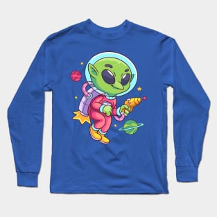 Alien Gun Funny Long Sleeve T-Shirt